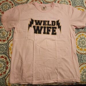 Pink 'Weld Wife' Graphic T-Shirt